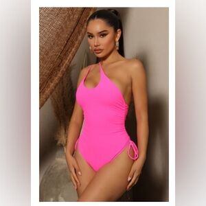 Vacation Swim Ribbed One Piece
Swimsuit - Hot Pink
3X